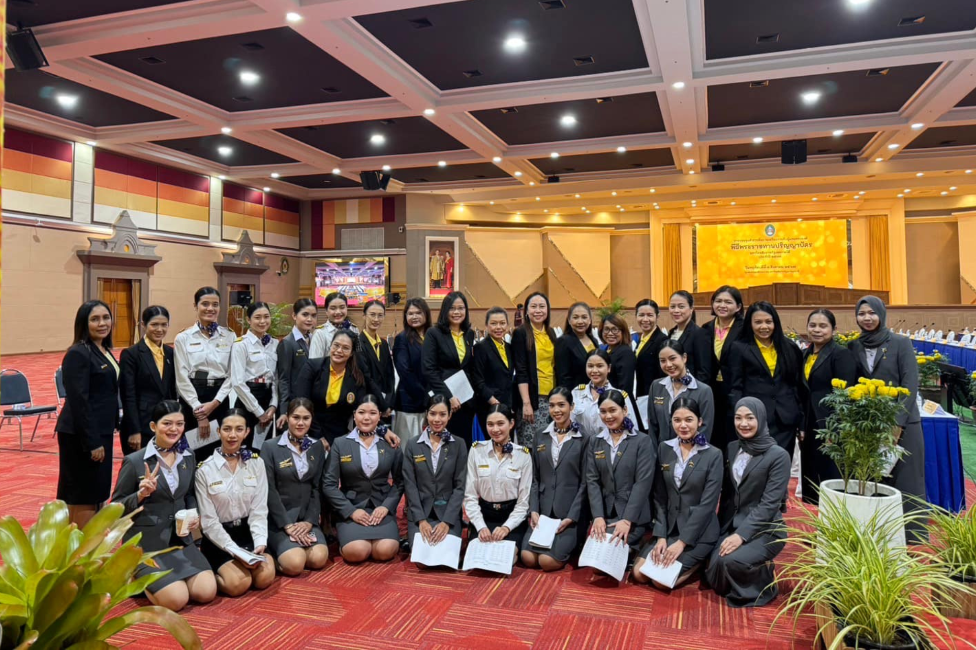 Aviation Students Welcome Delegates for Royal Representative Visit Preparation