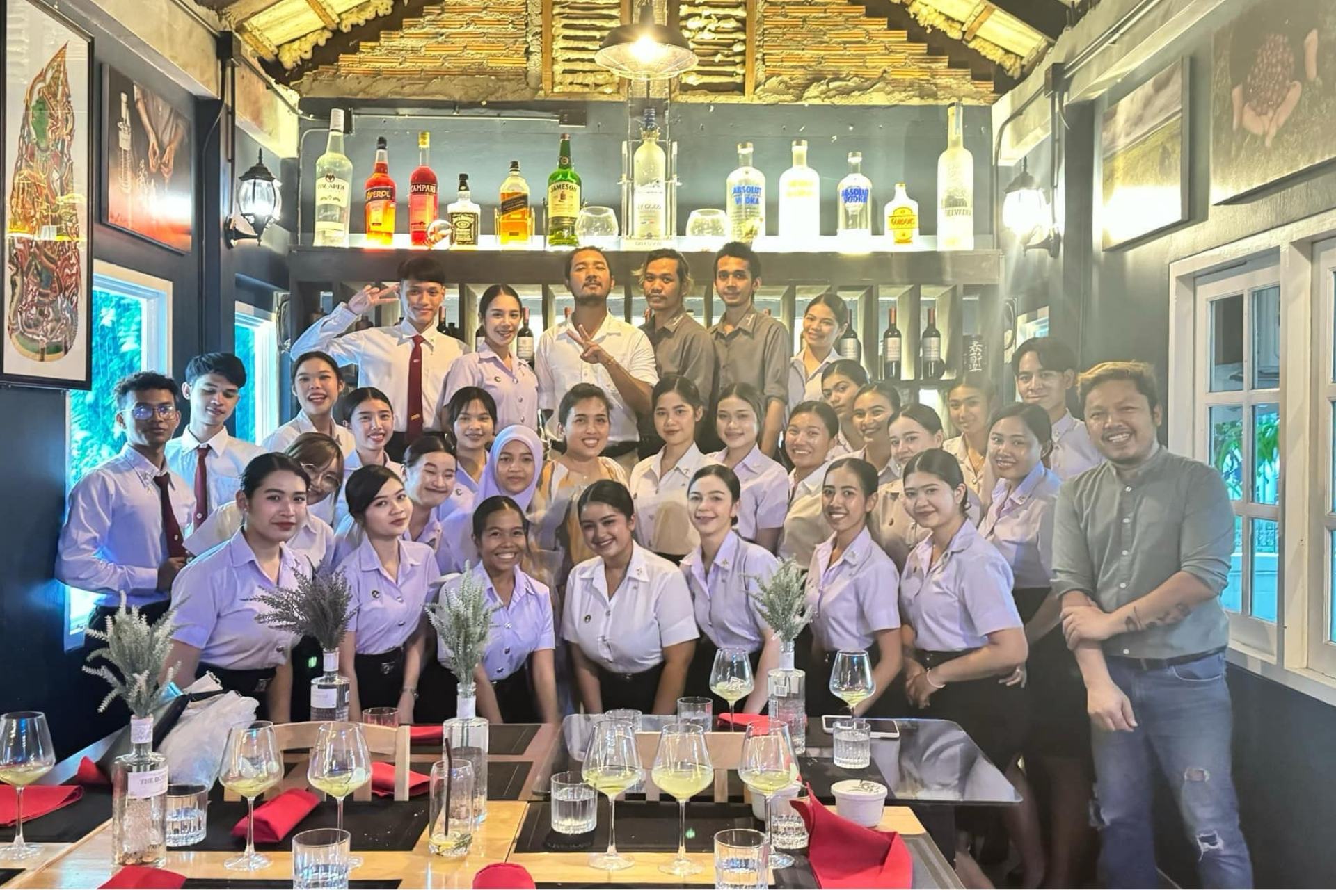 Aviation Students Practice International Etiquette