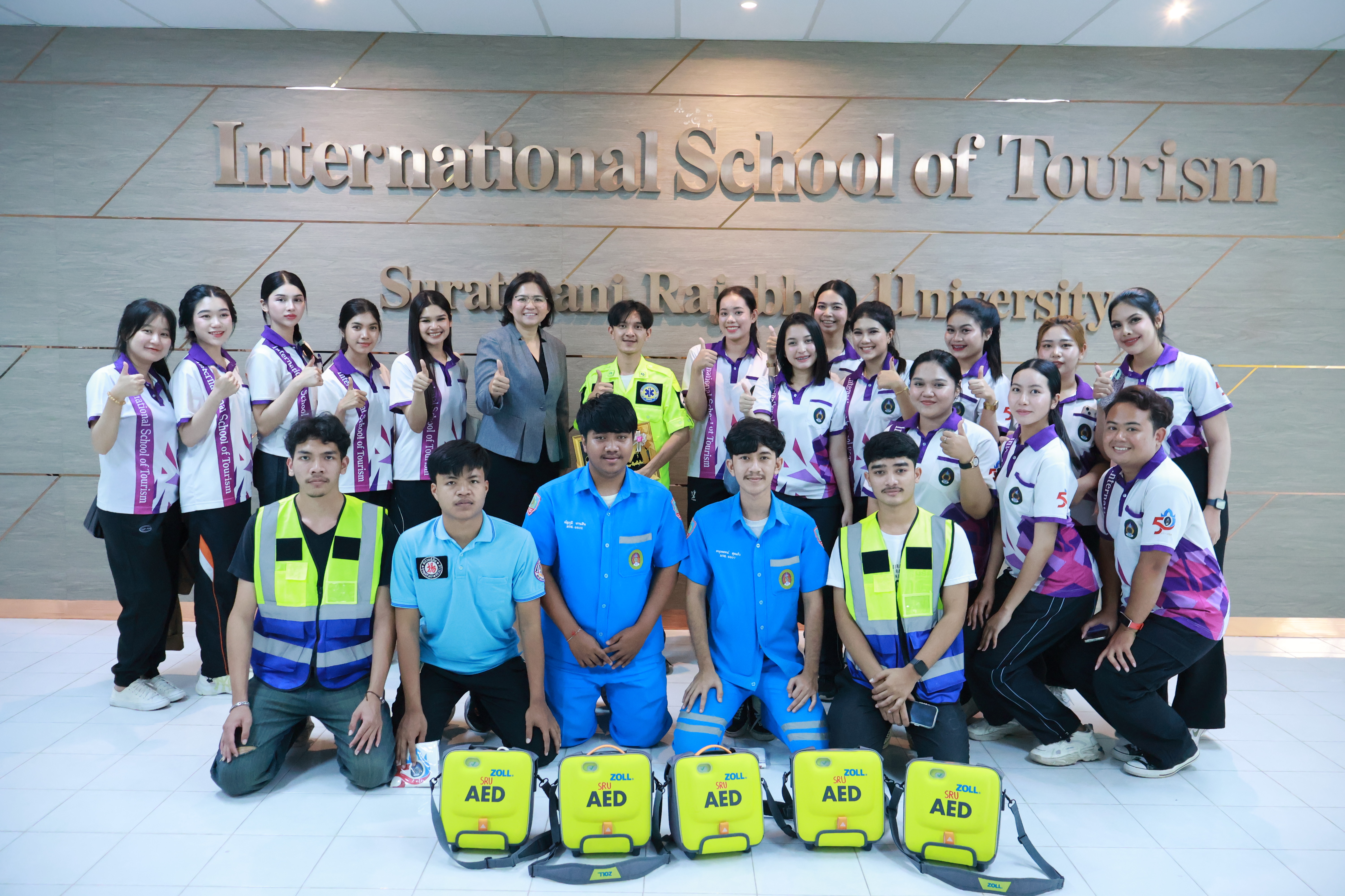 วิทยาลัยนานาชาติการท่องเที่ยวจัดอบรม CPR & AED เสริมทักษะความปลอดภัยสู่อุตสาหกรรมการบิน พร้อมส่งเสริมเป้าหมาย SDGs!