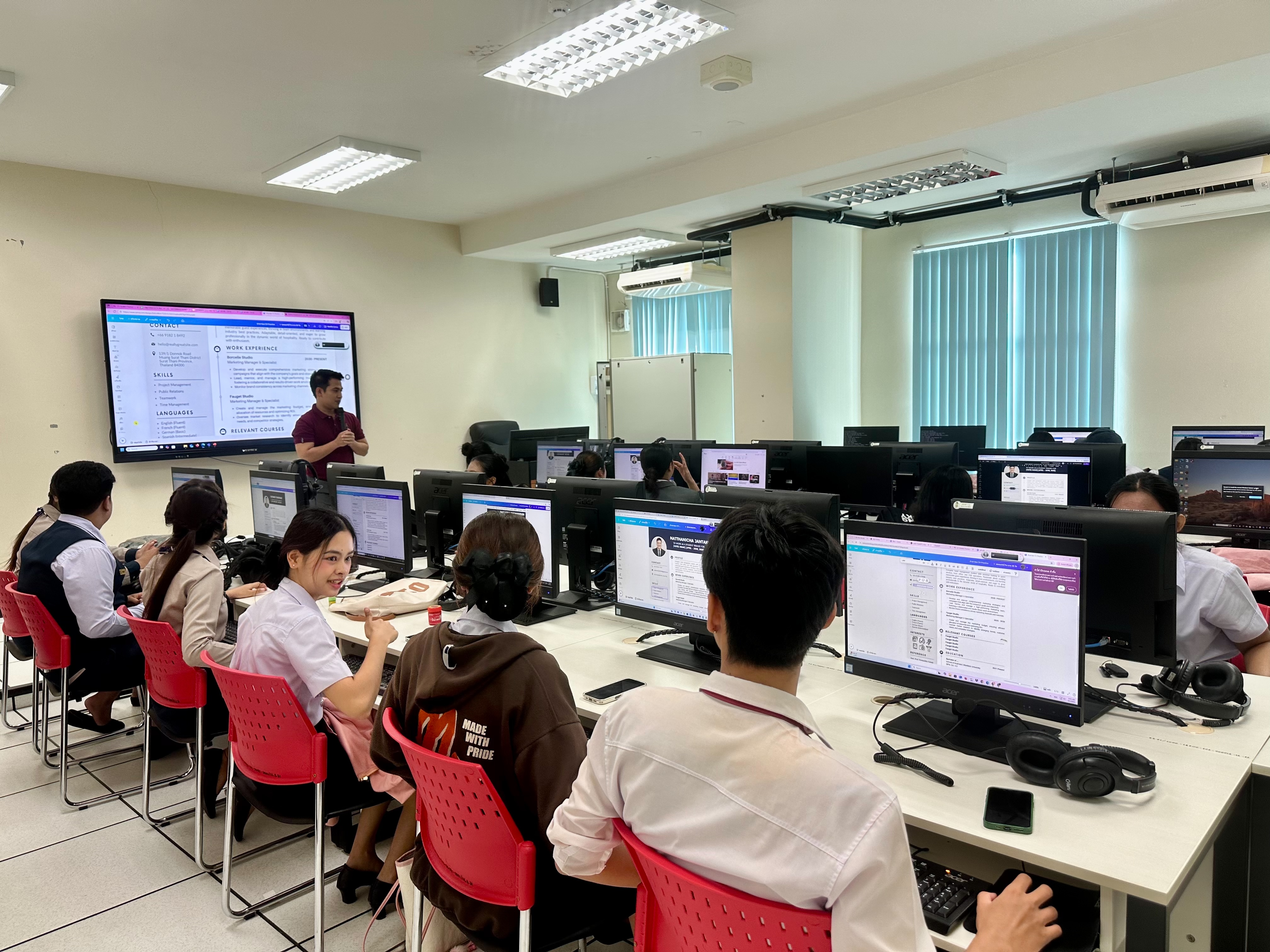 สาขาการจัดการการท่องเที่ยวและบริการ จัดอบรม “การเขียน Resume เชิงวิชาชีพ” เตรียมความพร้อมสู่ IST CWIE Fair 2025