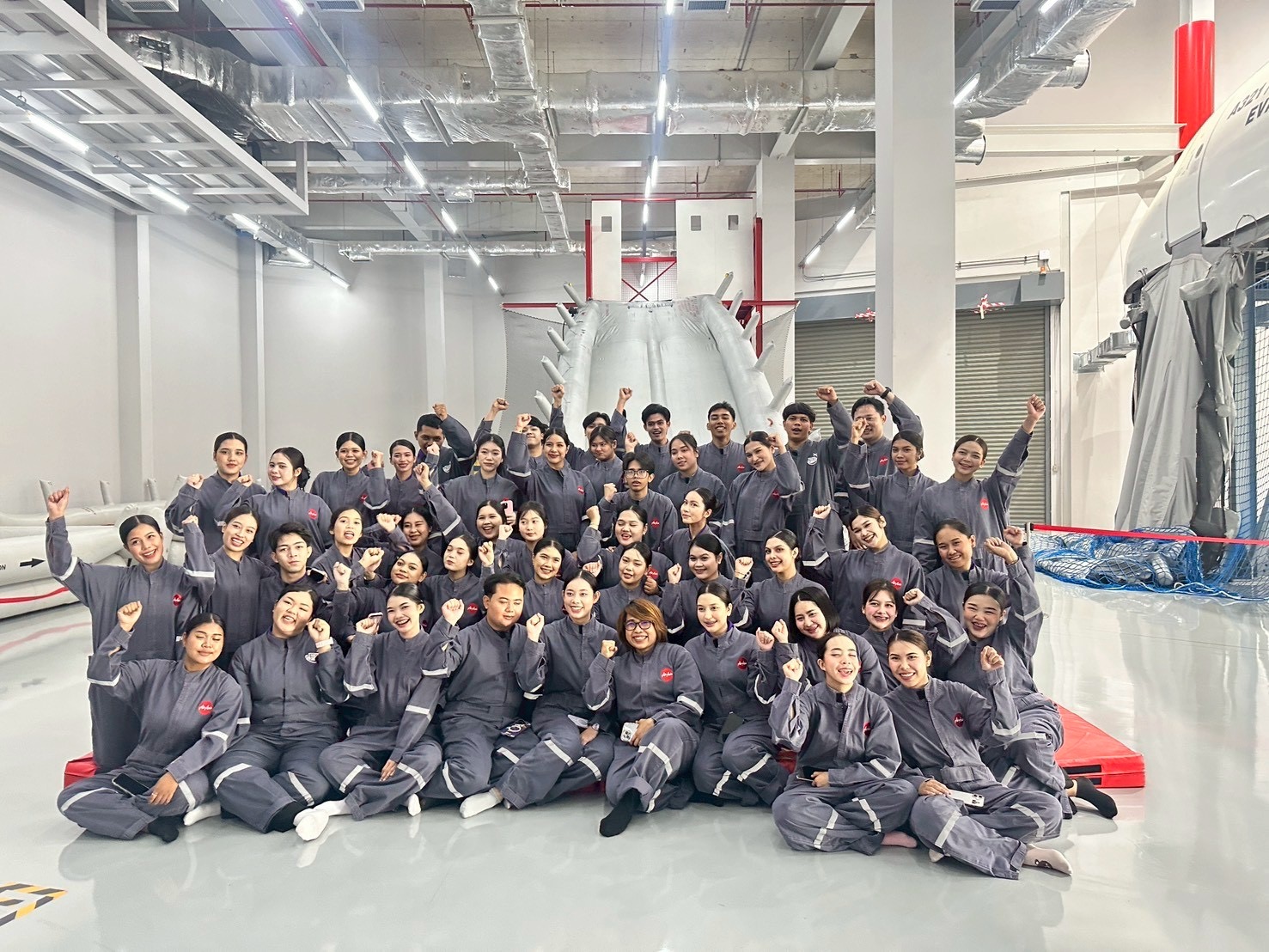 Cabin Service Management Training in Cabin Mock-up