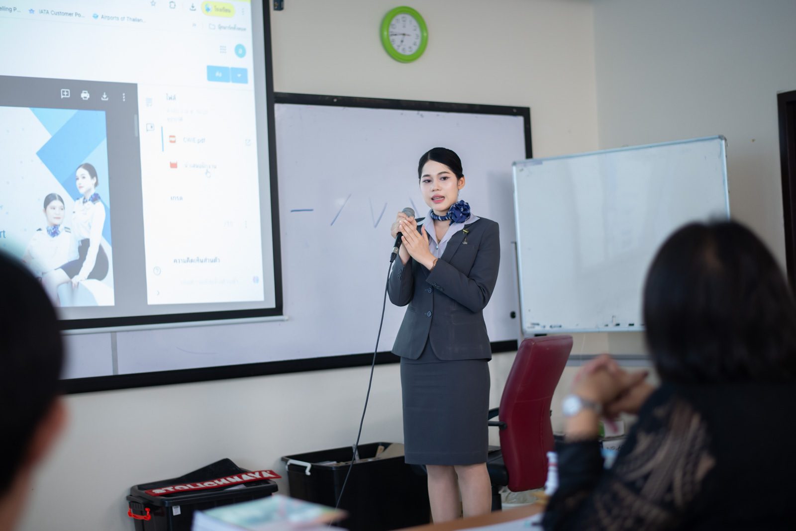 นักศึกษาสาขาวิชาธุรกิจการบิน ชั้นปีที่ 2 โชว์ศักยภาพ นำเสนอผลการฝึก CWIE หลังเสร็จสิ้นการฝึกปฏิบัติงานจริงในสถานประกอบการและสายการบินภาคใต้